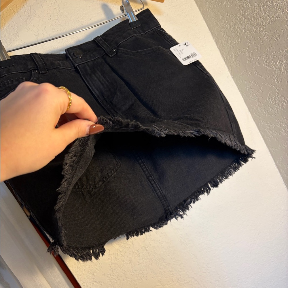 Free People We the Free Black Denim Skirt - Picture 5 of 5